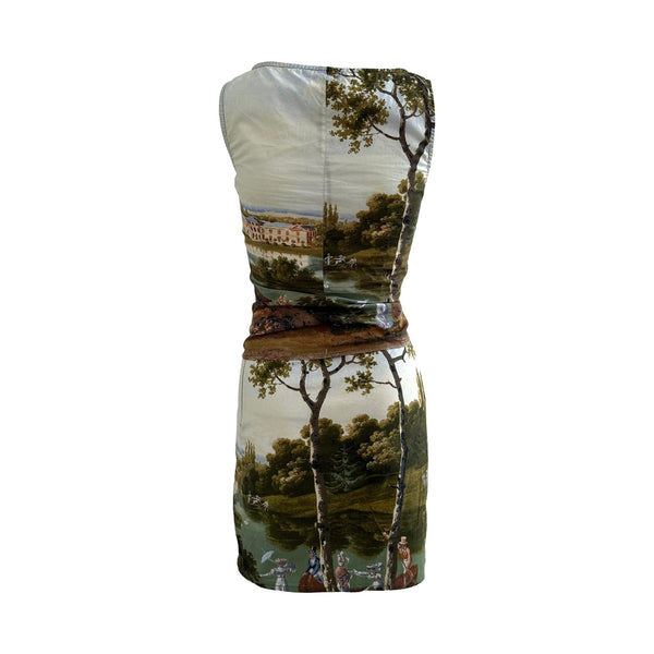 Moschino Renaissance Print Corset Set