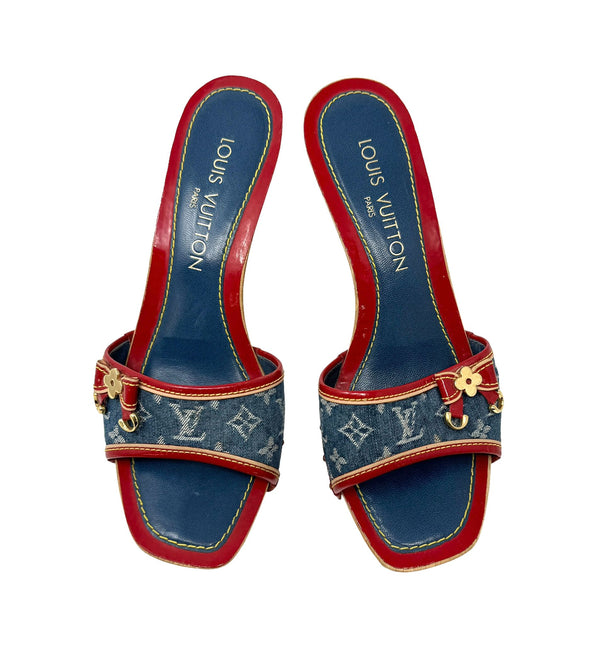 Louis Vuitton Denim Monogram Heels