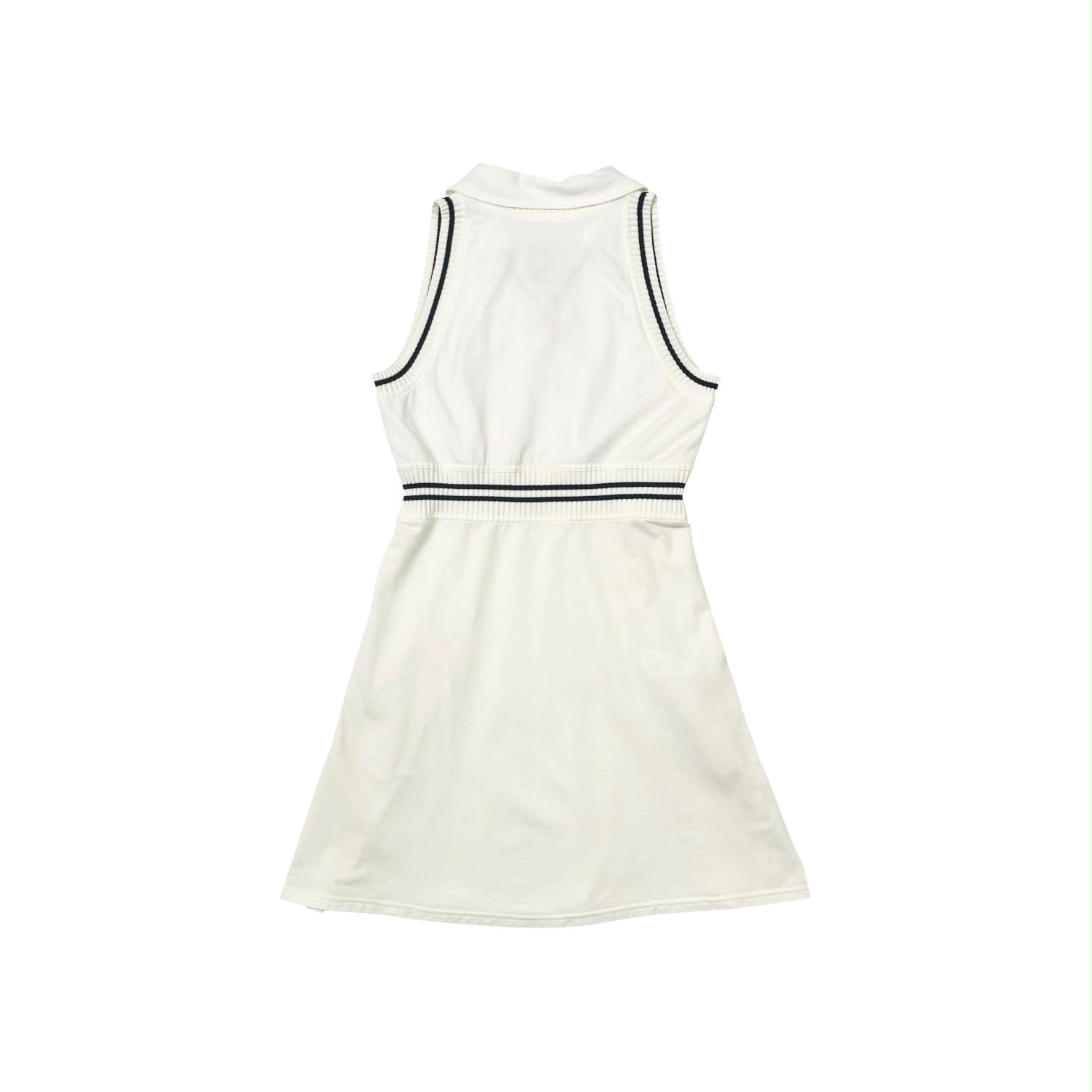 Chanel White Knit Logo Dress