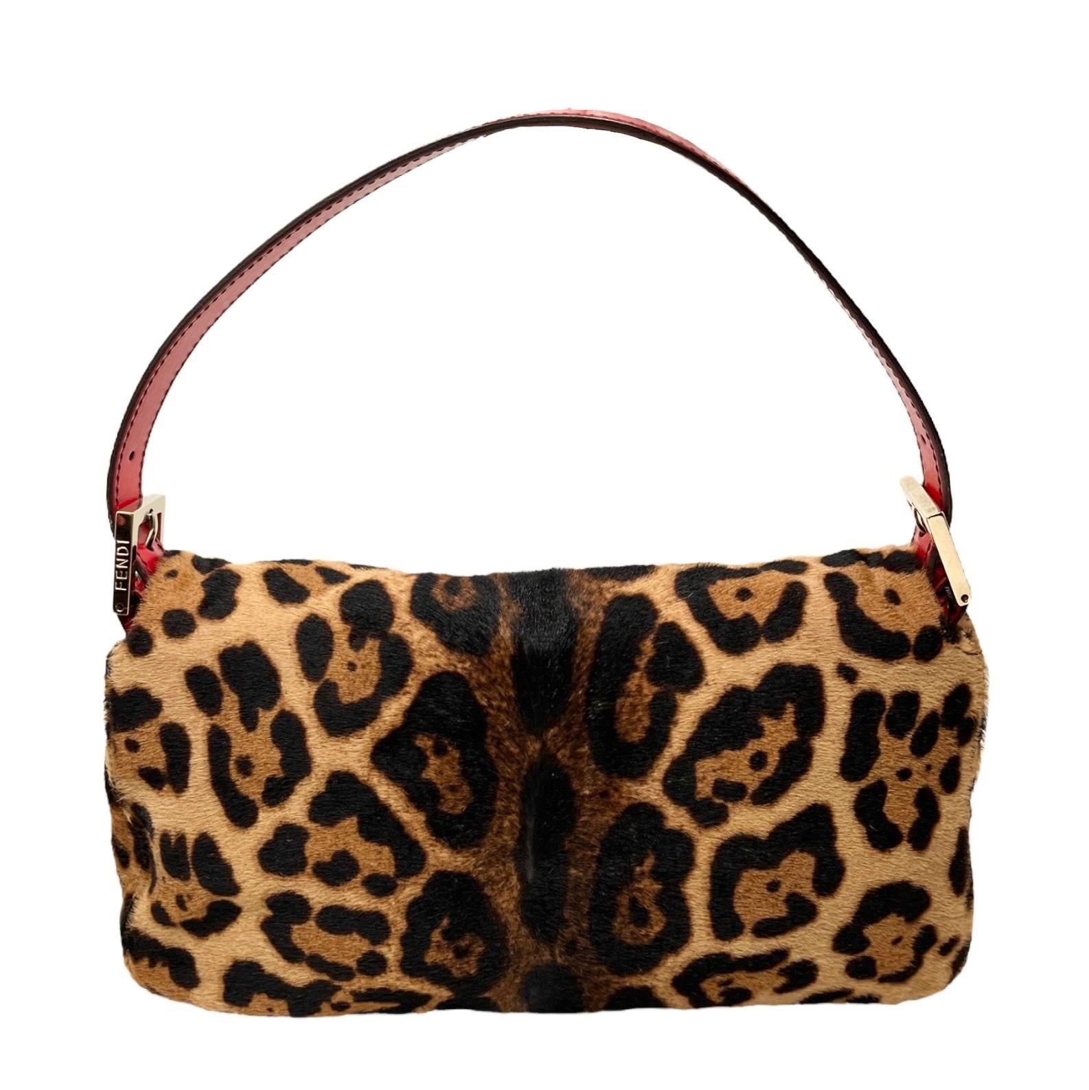 Fendi Cheetah Print Baguette Bag