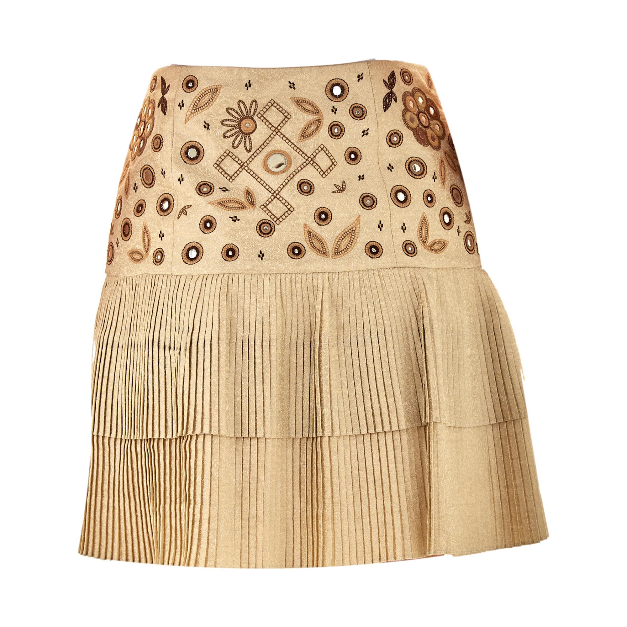 Dior Pleated Mirror Skirt