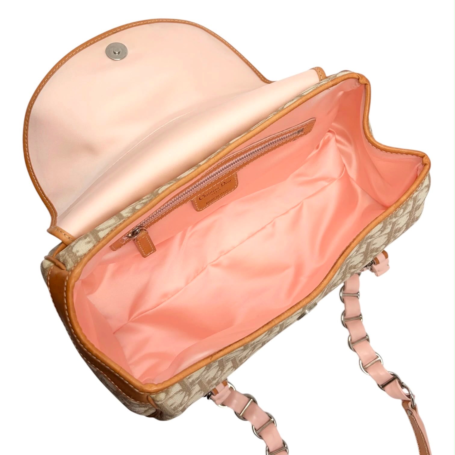 Dior Pink Heart Logo Shoulder Bag
