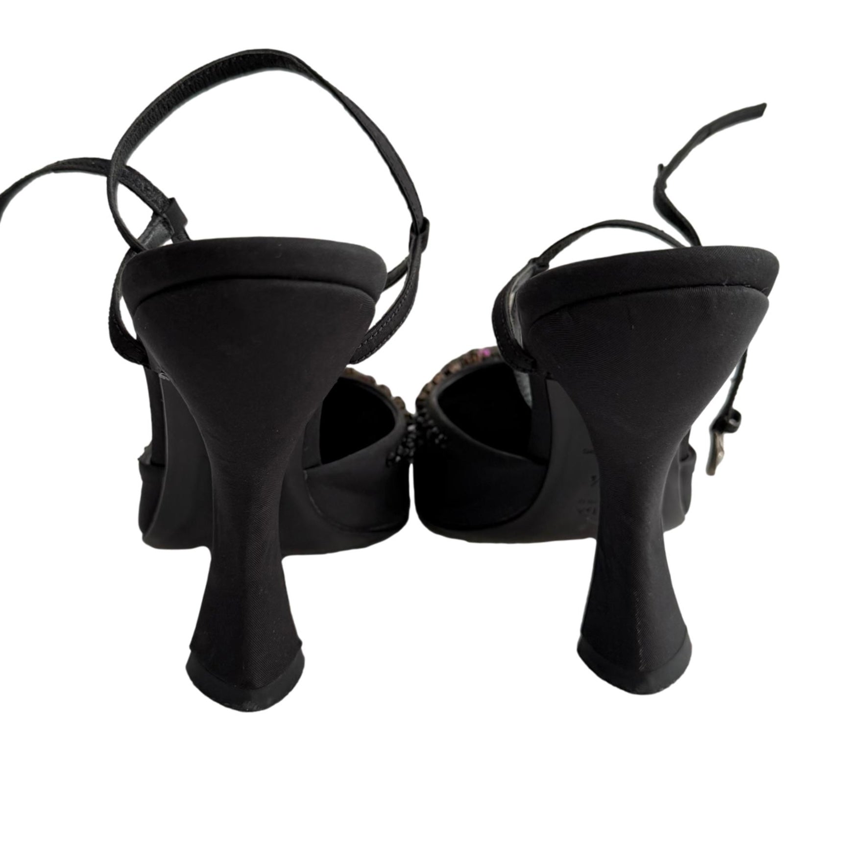 Prada Black Gemstone Heels