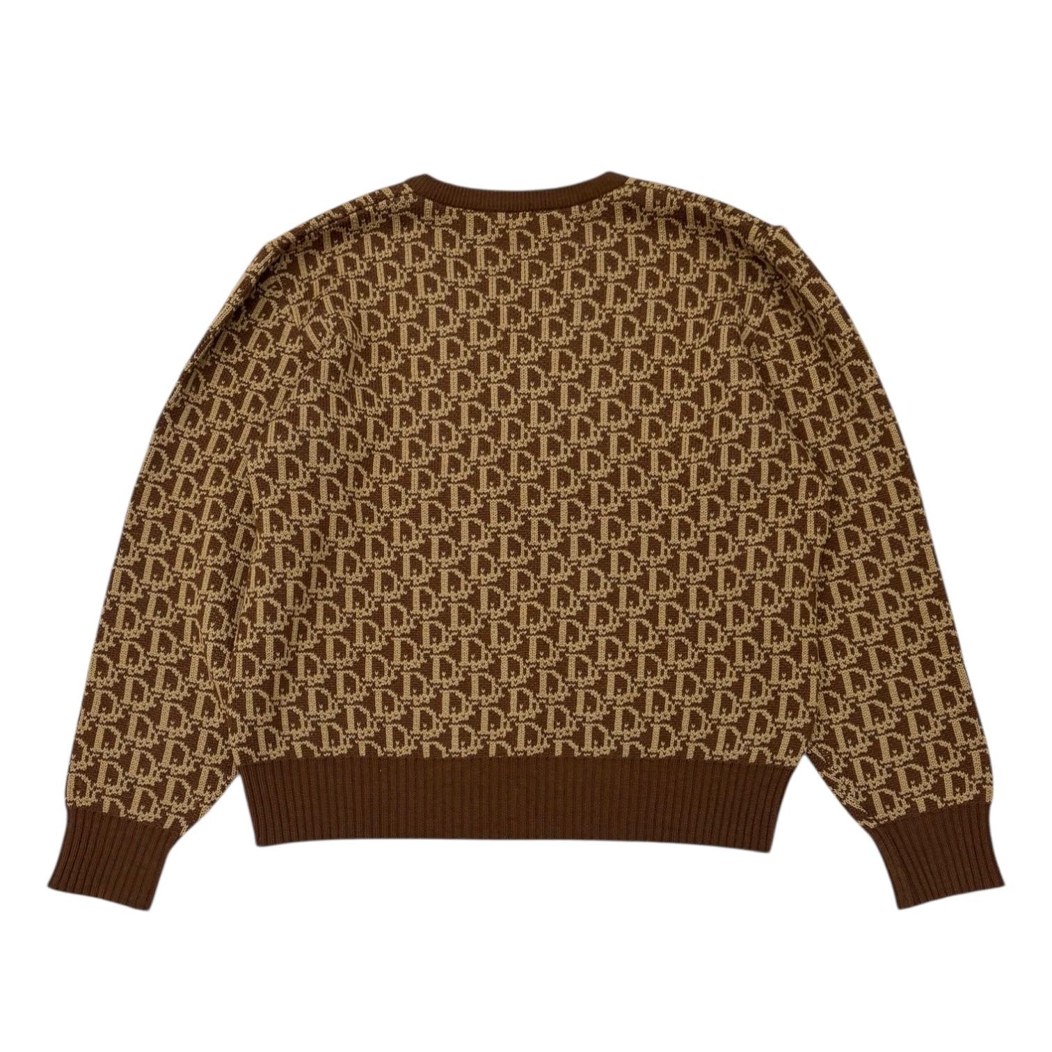 Dior Brown Logo Sweater Top