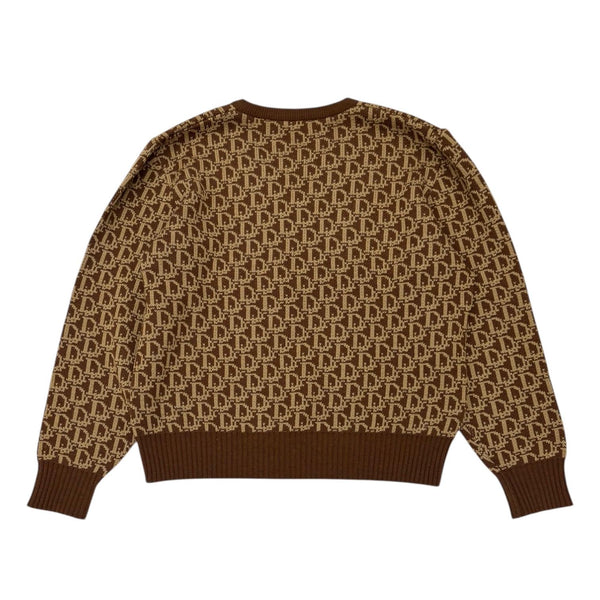 Dior Brown Logo Sweater Top