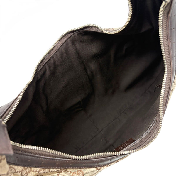 Gucci Logo Stripe Canvas Shoulder Bag