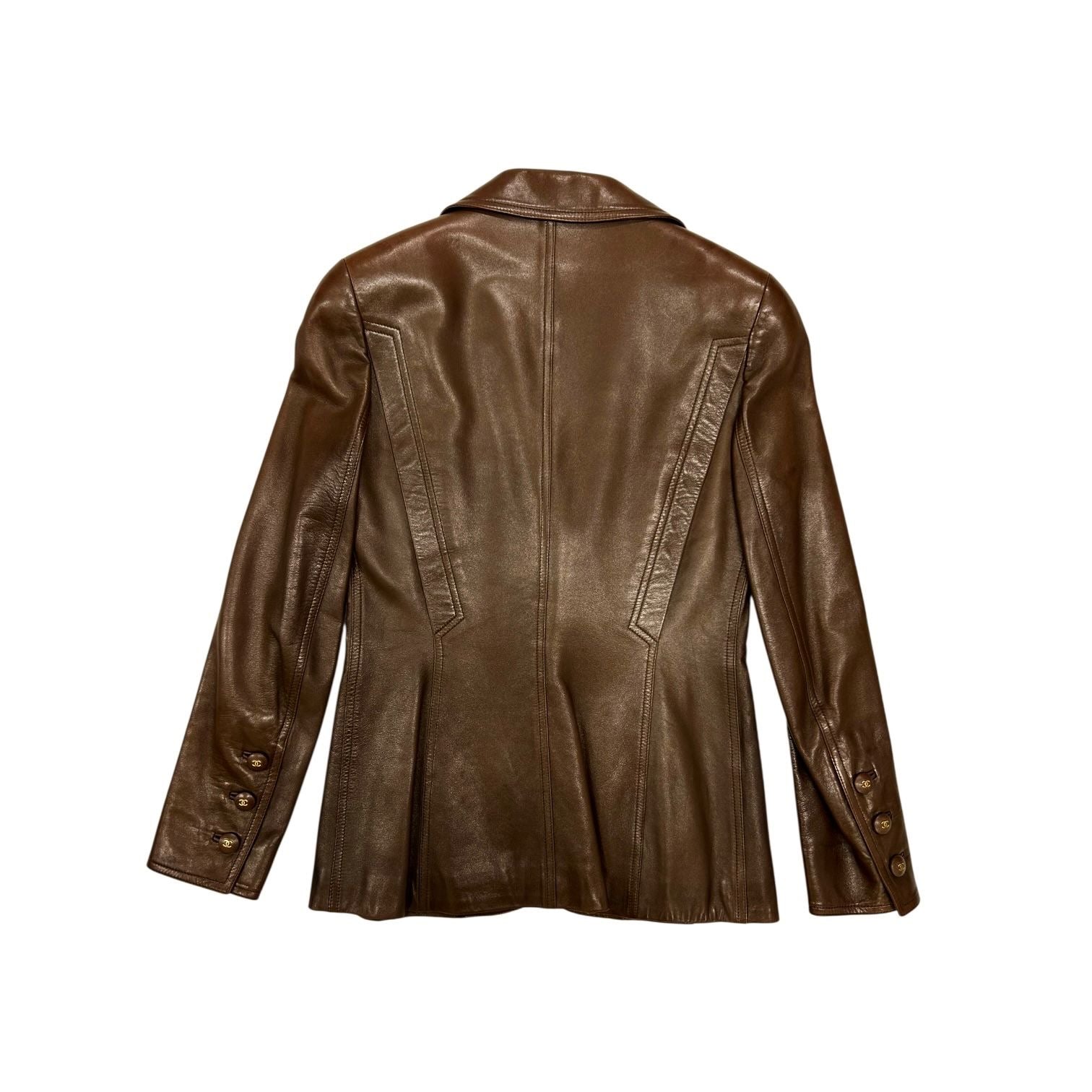 Chanel Brown Leather Jacket