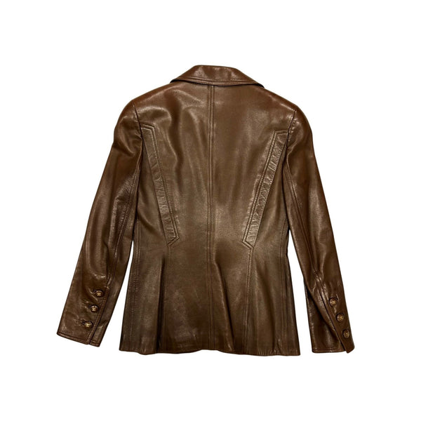 Chanel Brown Leather Jacket