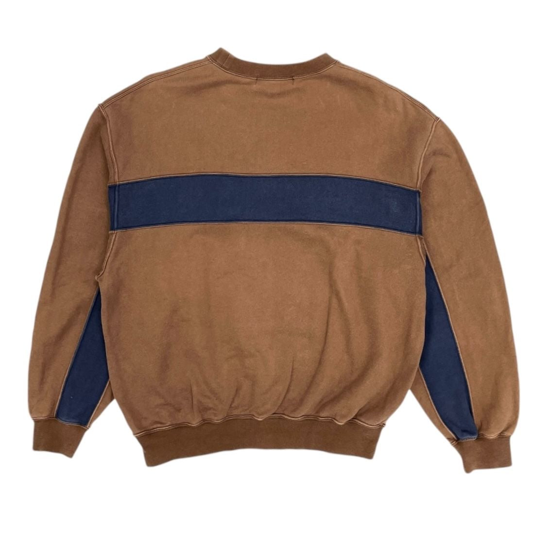 Dior Sports Brown + Navy Stripe Logo Sweatshirt