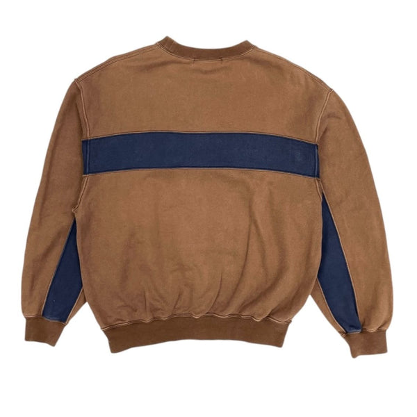 Dior Sports Brown + Navy Stripe Logo Sweatshirt