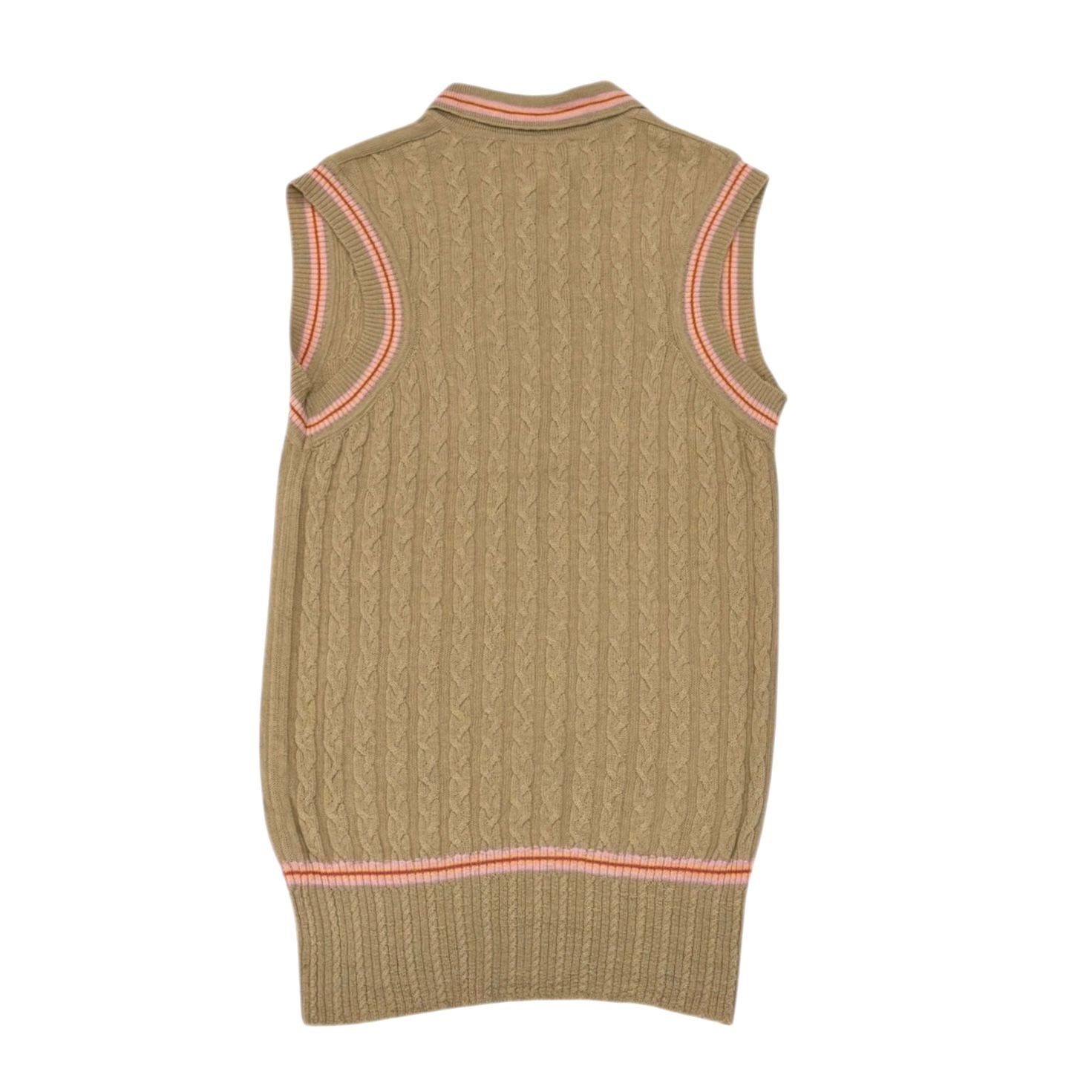 Dior Tan Knit Logo Tank