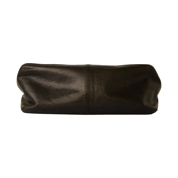 Fendi Black Iridescent Logo Mama Baguette Bag