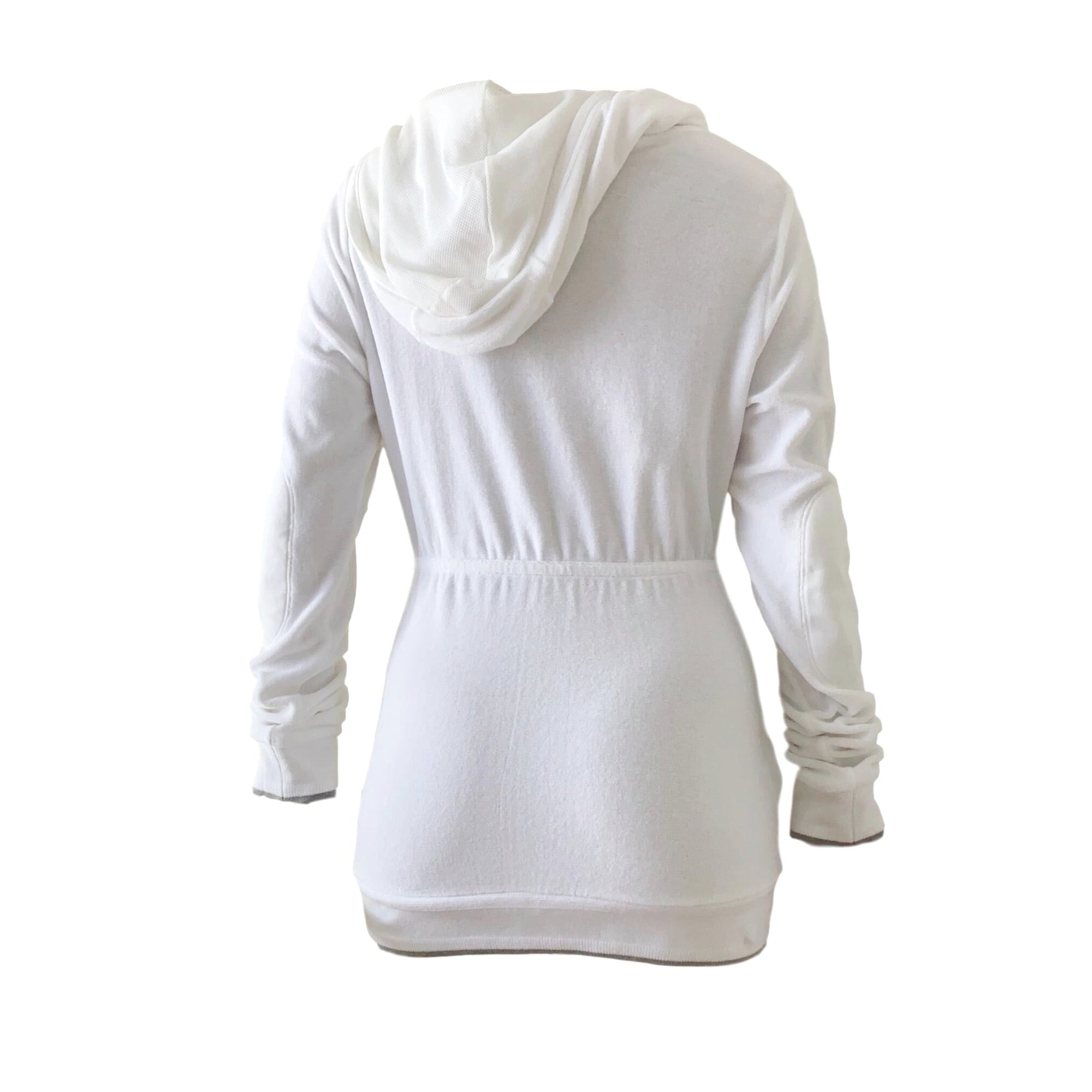 Chanel White Logo Hooded Pullover