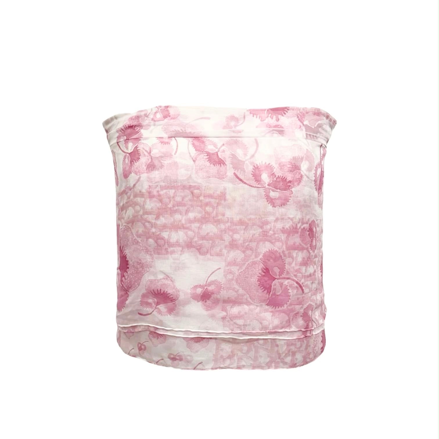 Dior Pink Logo Blossom Wrap