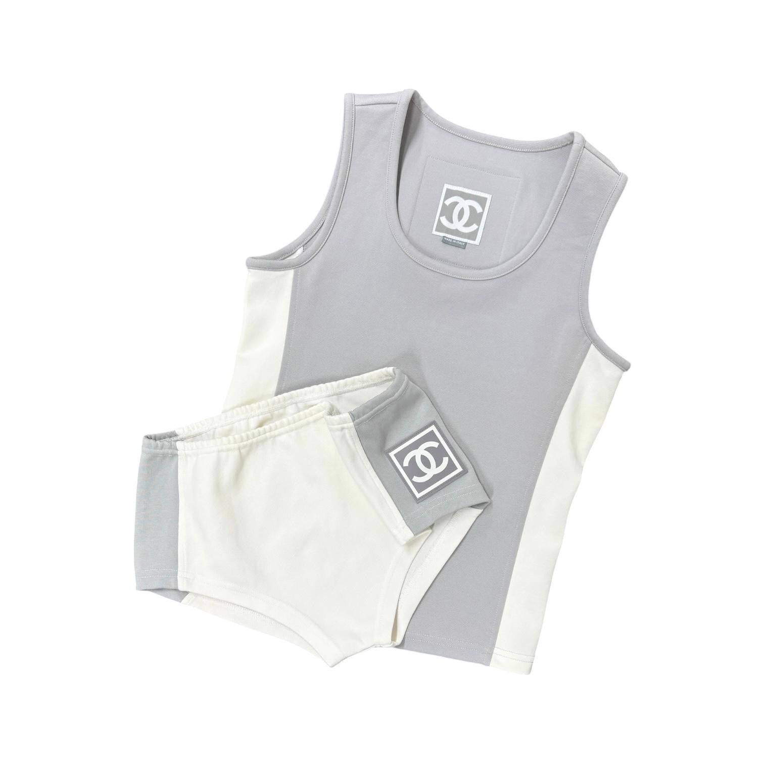 Chanel Logo Two Tone Sport Set