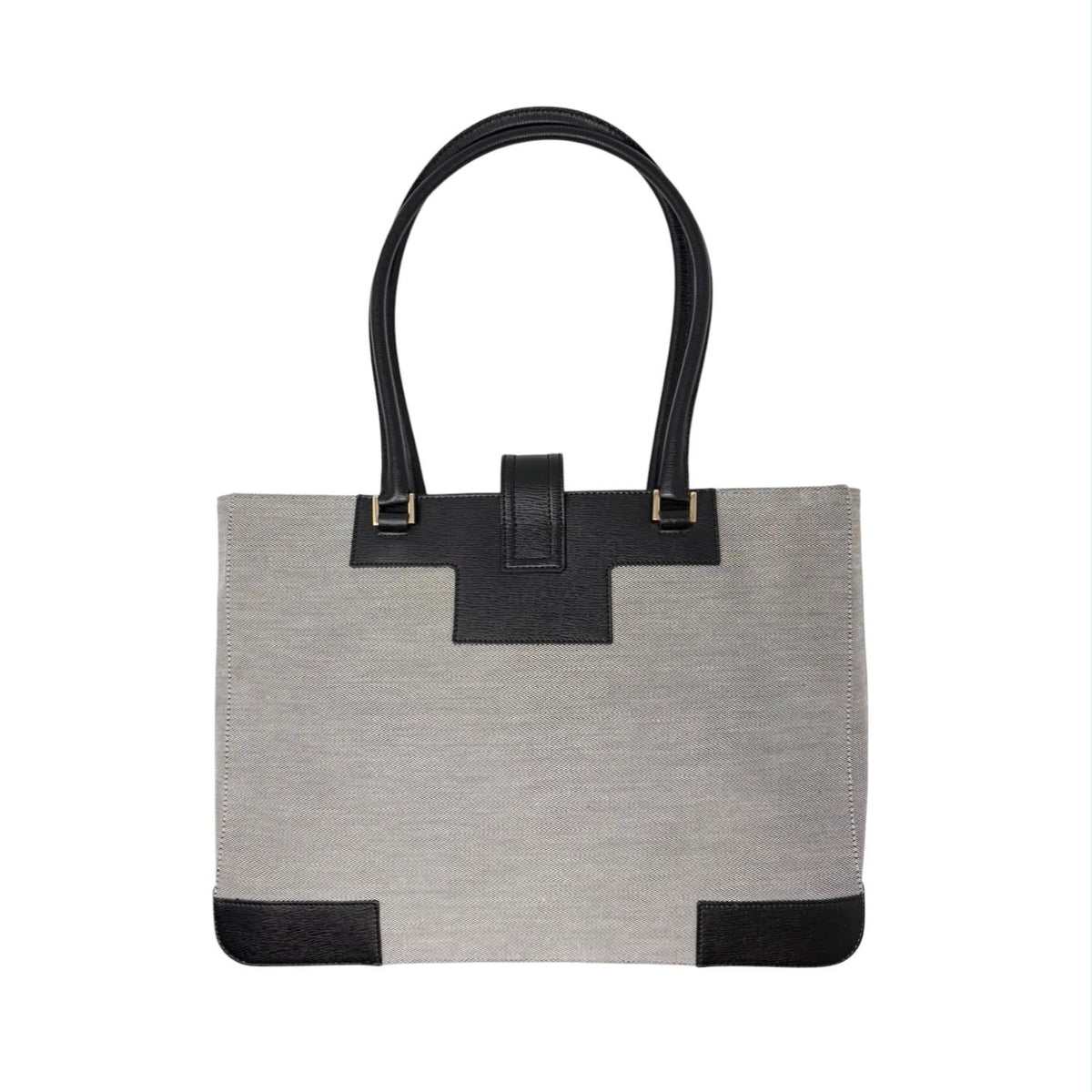 Gucci Grey Logo Shoulder Tote