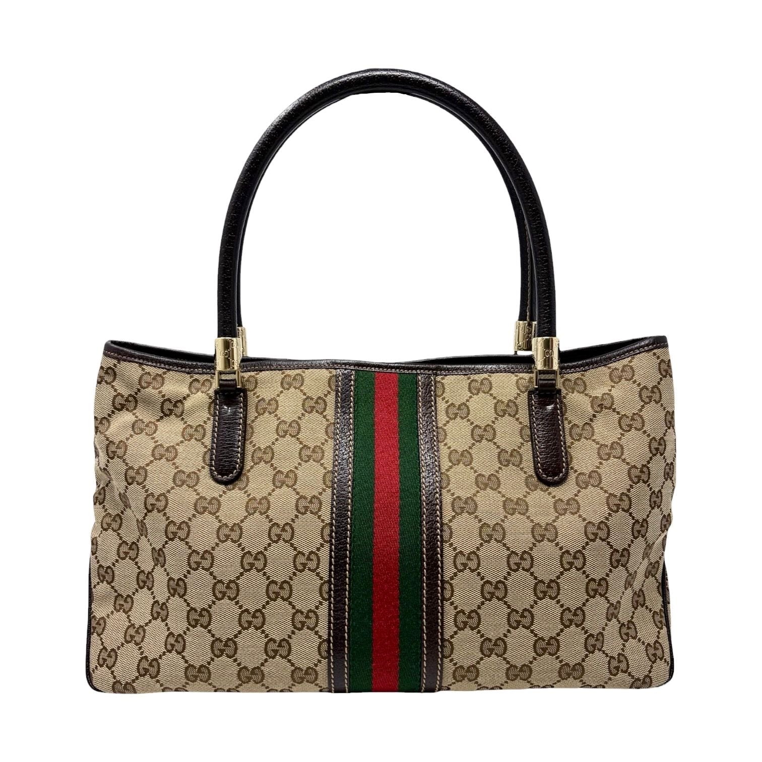 Gucci Tan Canvas Shoulder Tote
