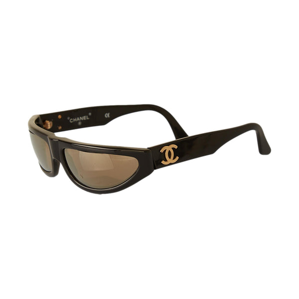 Chanel Black Logo Mini Sunglasses