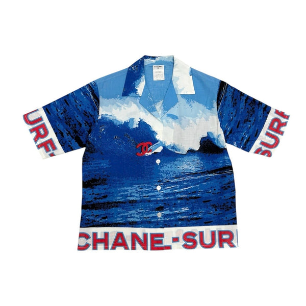 Chanel Surf Logo Button Down Top