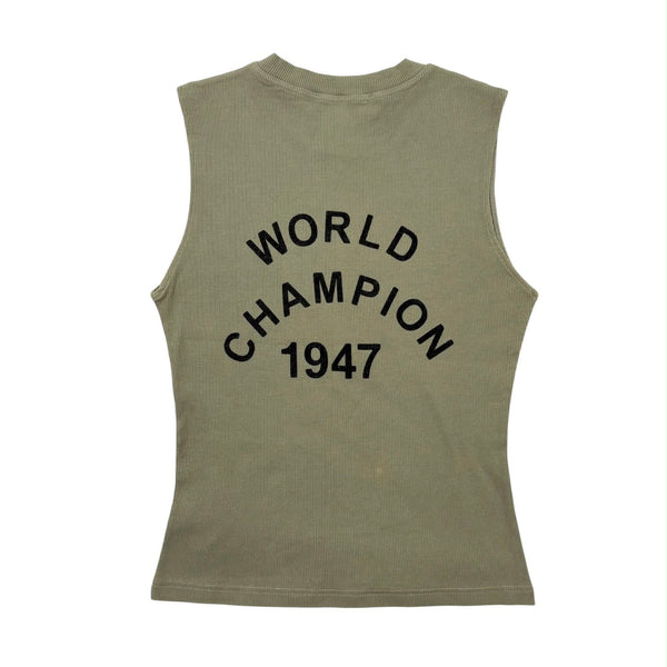 Dior J'Adore Army Green Ribbed Tank