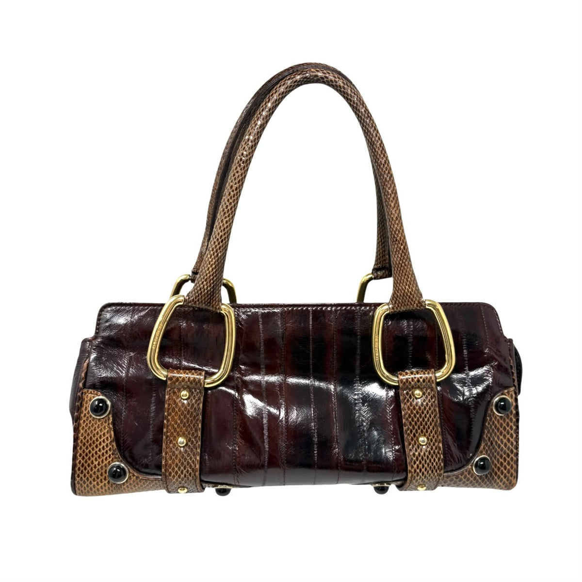 Dolce & Gabbana Brown Logo Top Handle Bag