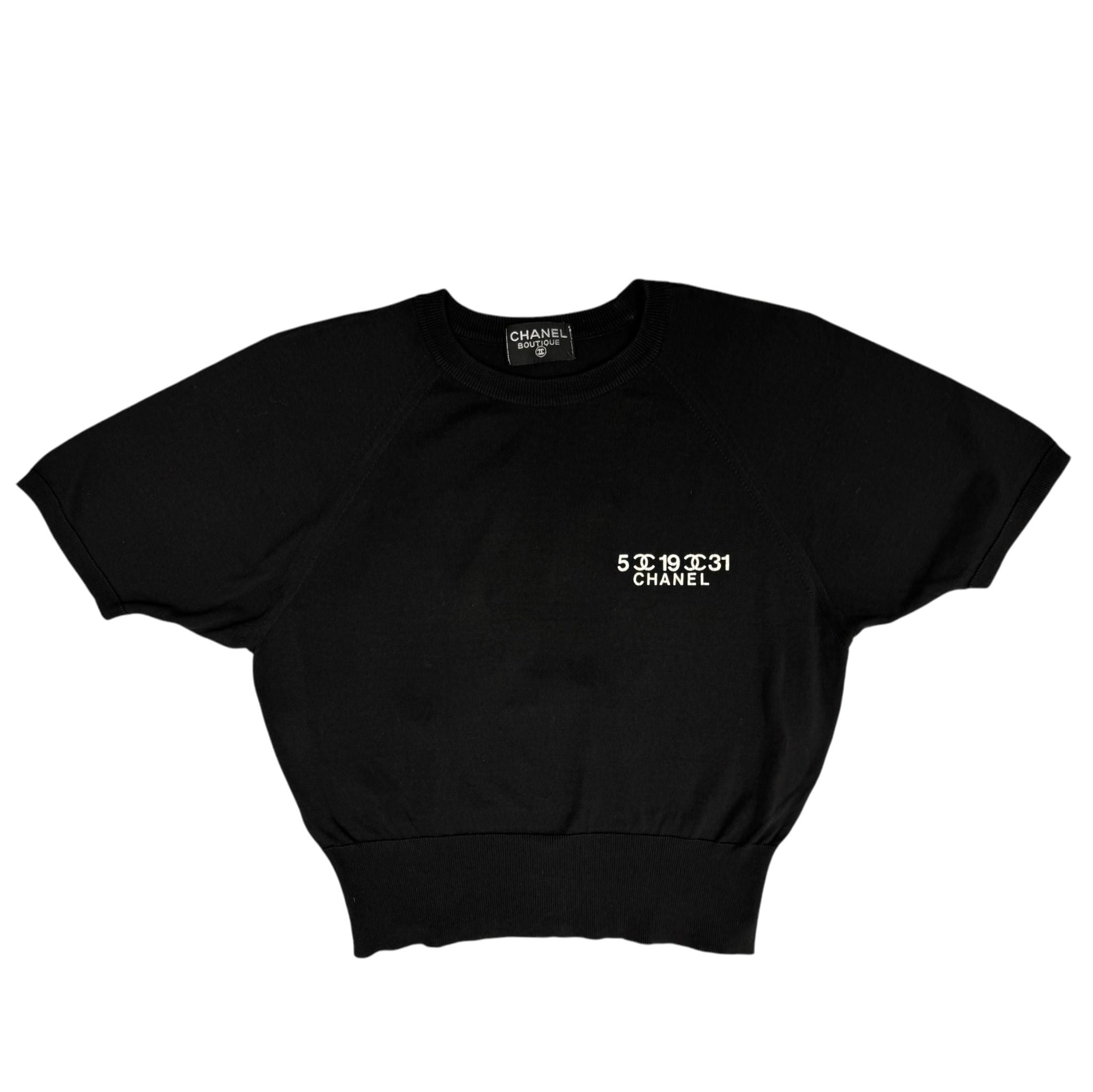 Chanel Black Number Logo Crop Top – Treasures of NYC