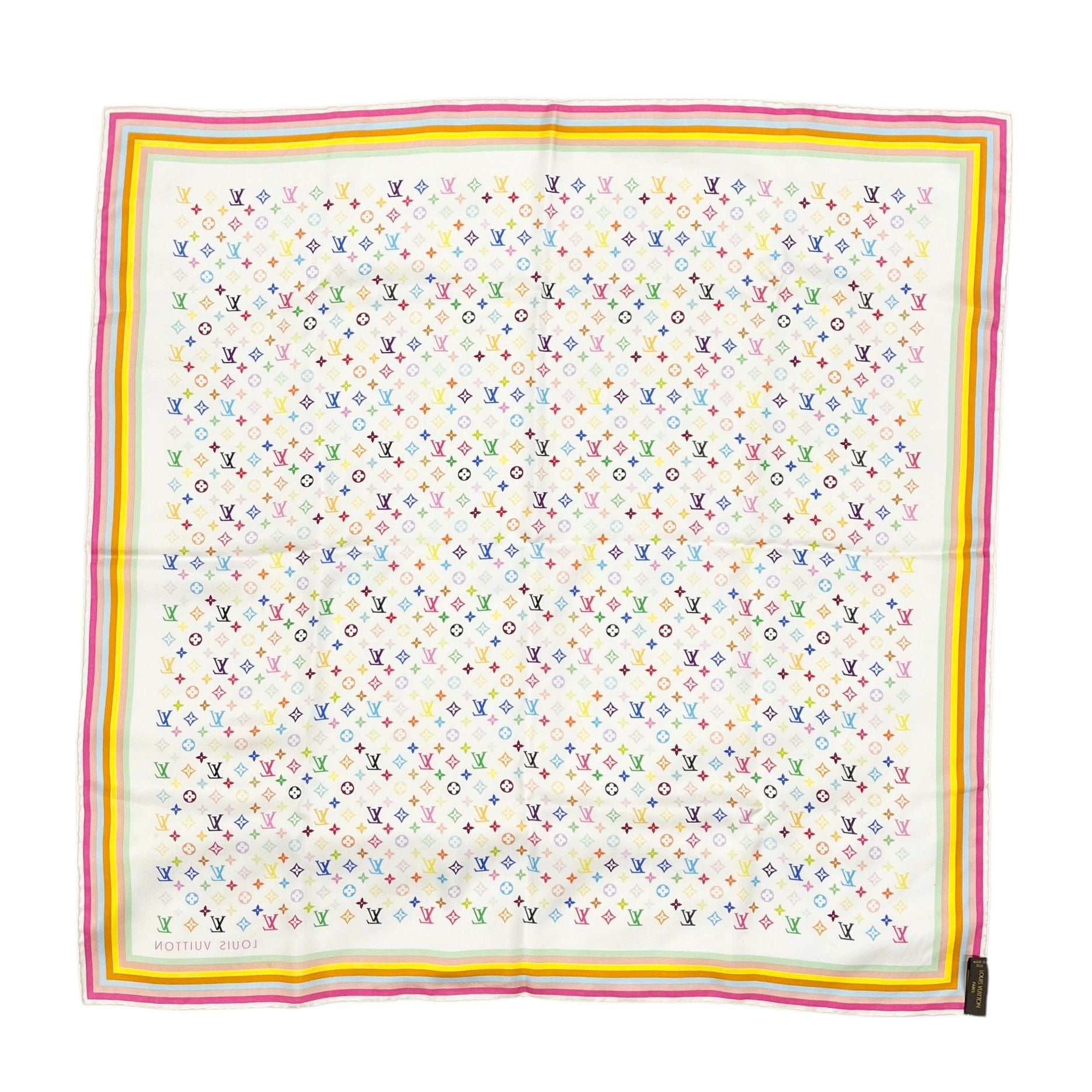 Louis Vuitton White Murakami Scarf