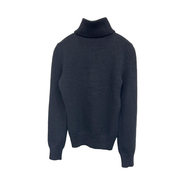 Celine Black Wool Logo Pullover