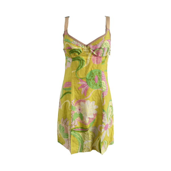 Dolce & Gabbana Multicolor Floral Mini Dress – Treasures of NYC