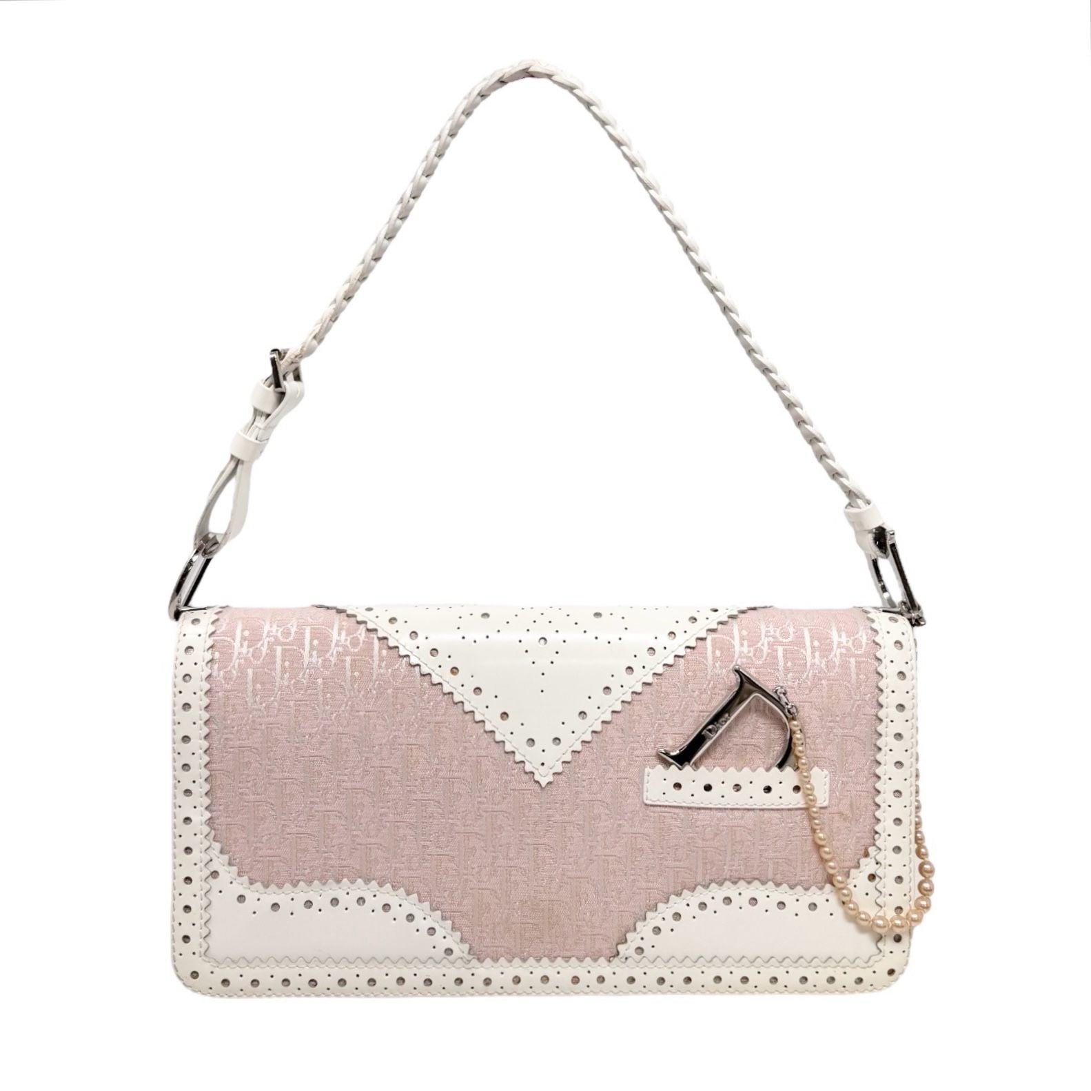 Dior Pink Shoulder Braided Bag
