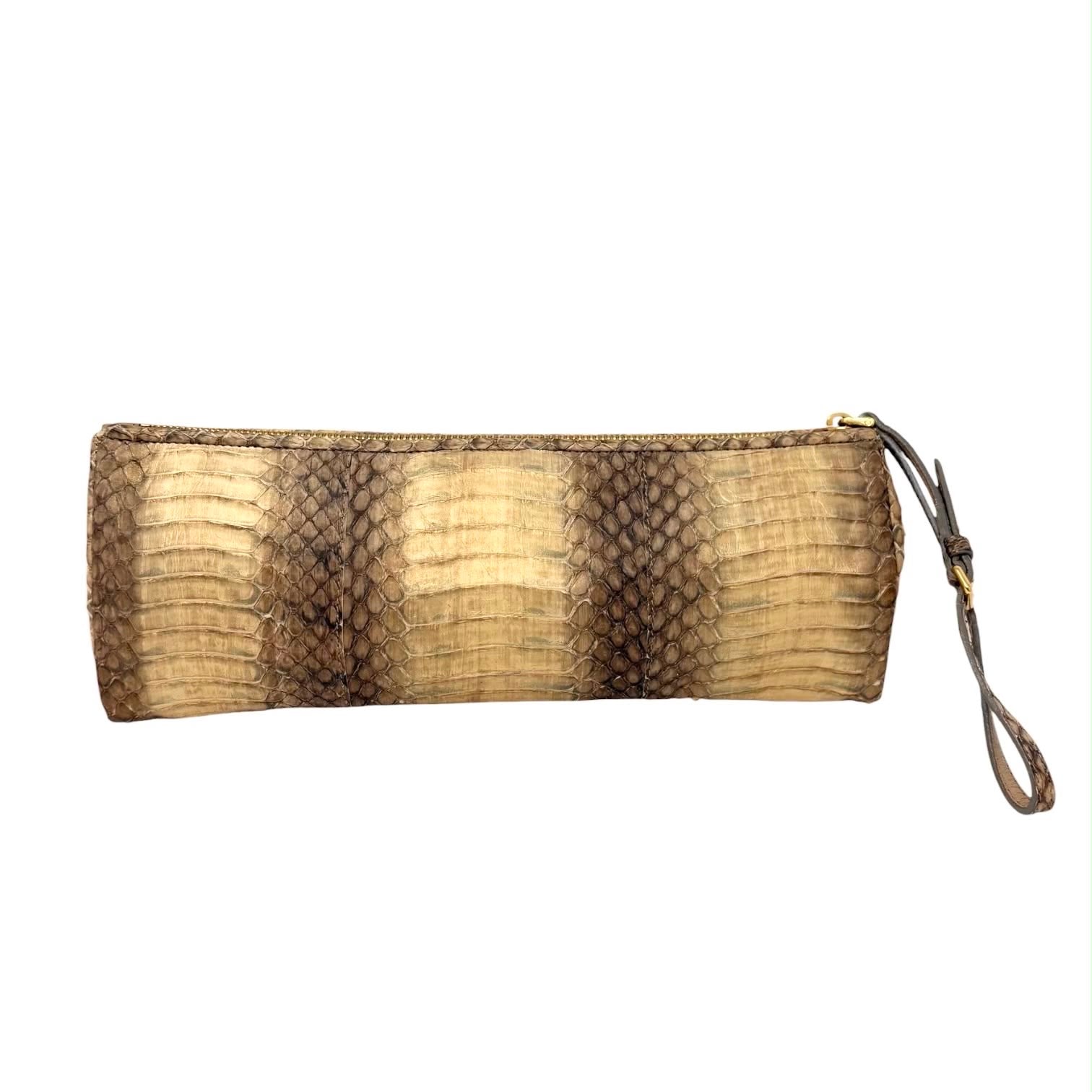 Miu Miu Snakeskin Wristlet