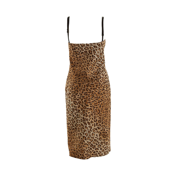 Dolce & Gabbana Silk Cheetah Print Dress