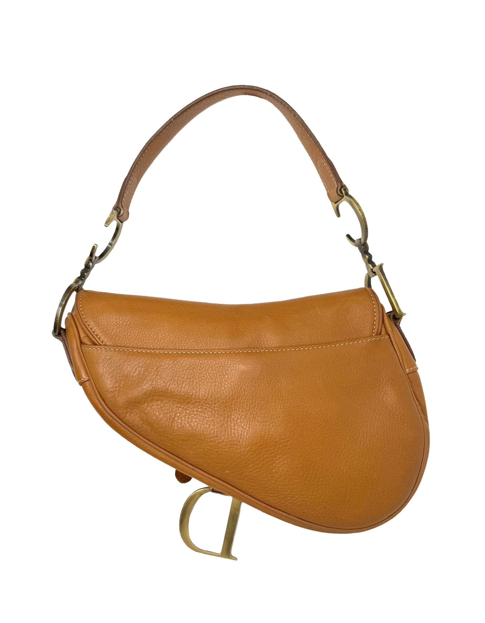 Vintage Dior Brown Leather Saddle Bag – Treasures of NYC