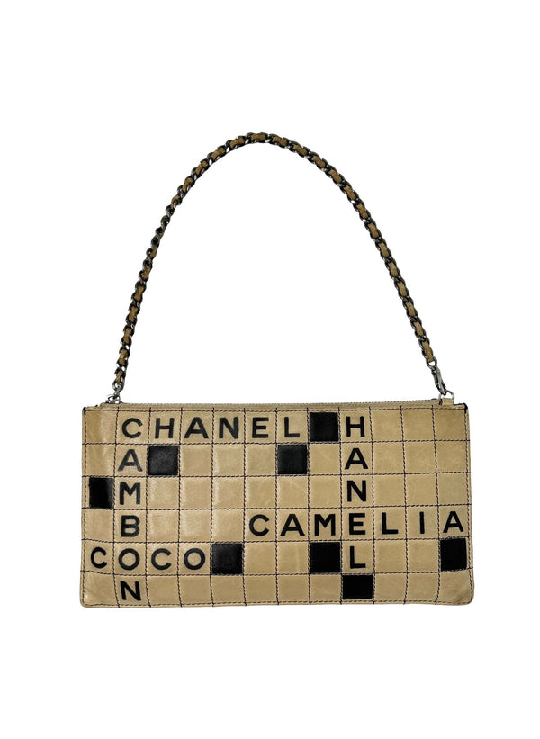 Chanel Leather Crossword Shoulder Bag