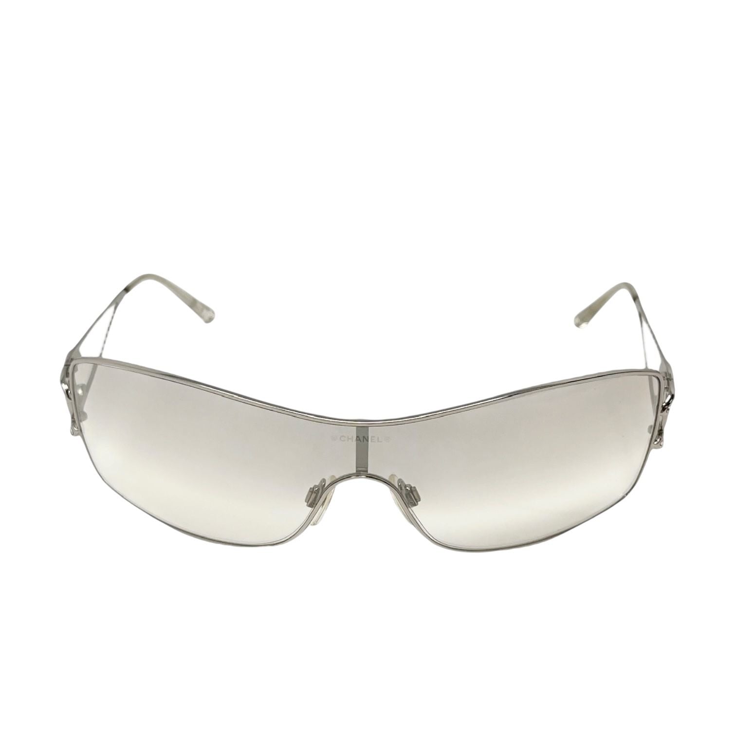 Chanel Clear Rhinestone Rimless Sunglasses