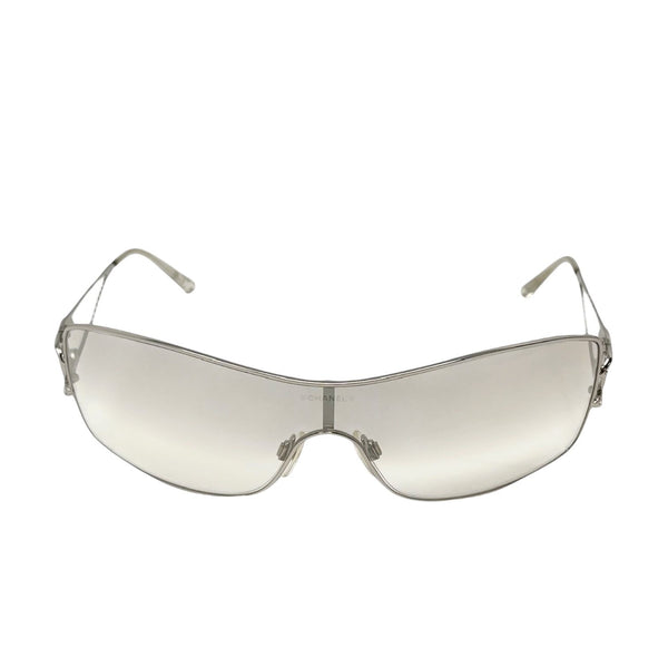 Chanel Clear Rhinestone Rimless Sunglasses