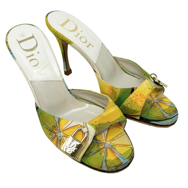 Dior Lock + Key Citrus Heels