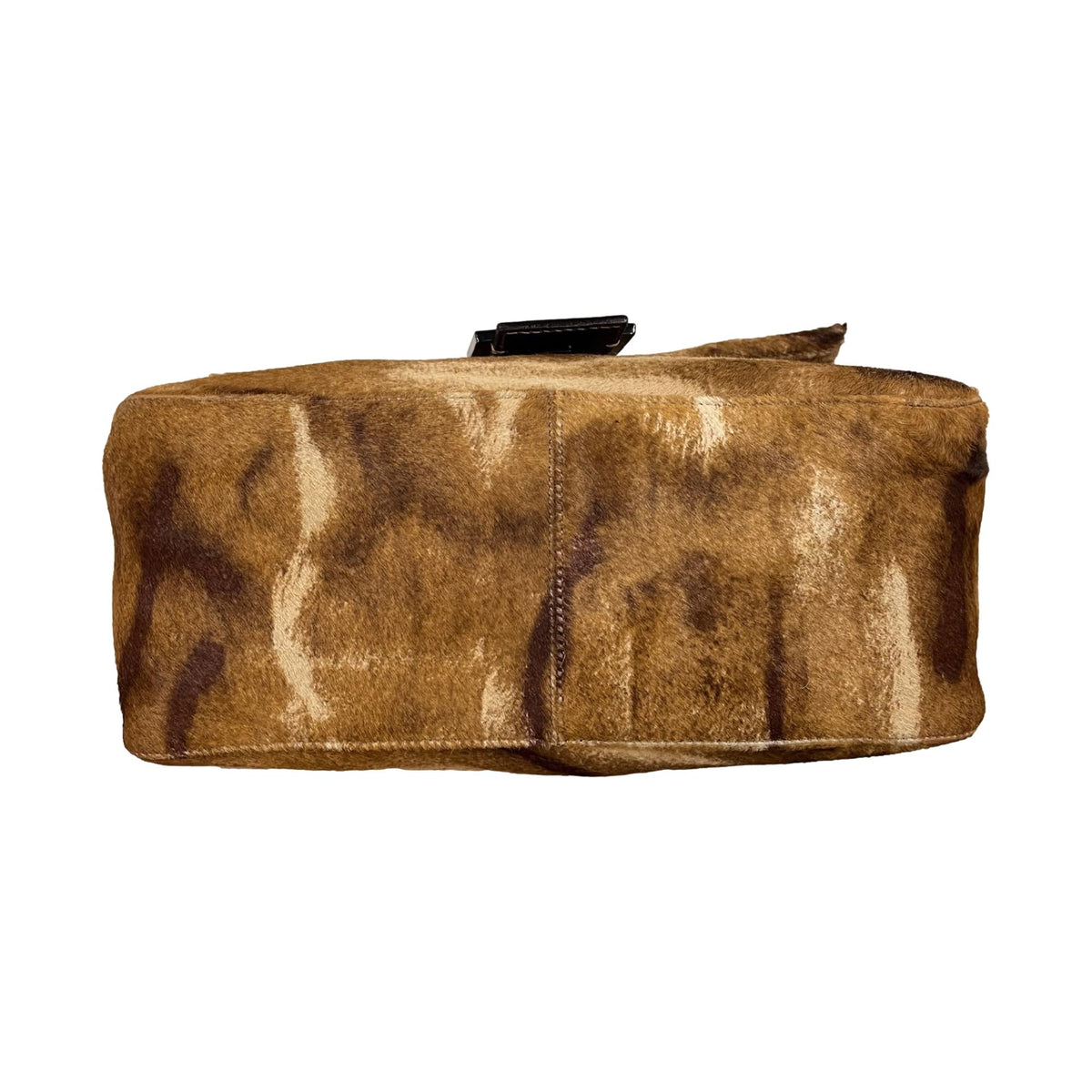 Fendi Brown Calf-Hair Mamma Baguette Bag