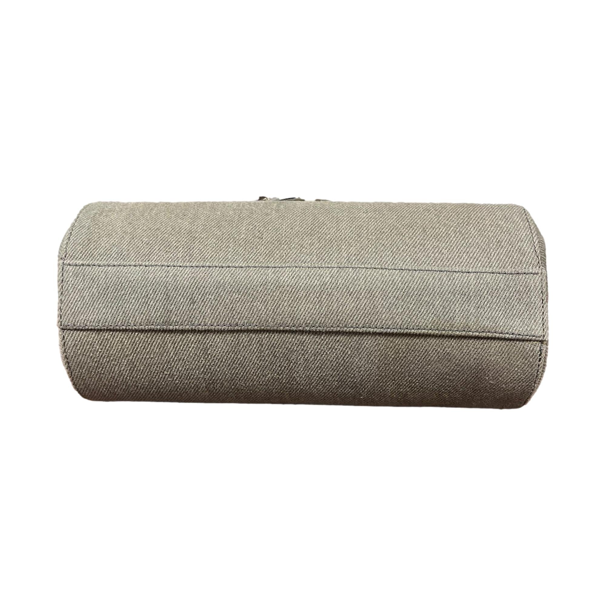 Dior Grey Mini Logo Top Handle Bag