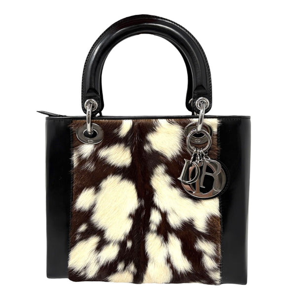 Dior Deer Print Fur Lady Bag