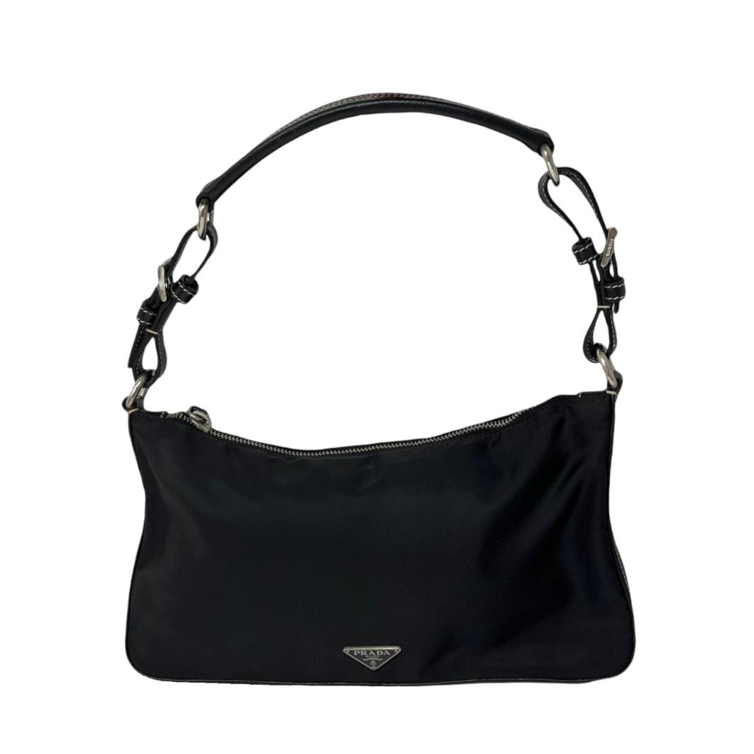 Prada Black Nylon Shoulder Bag