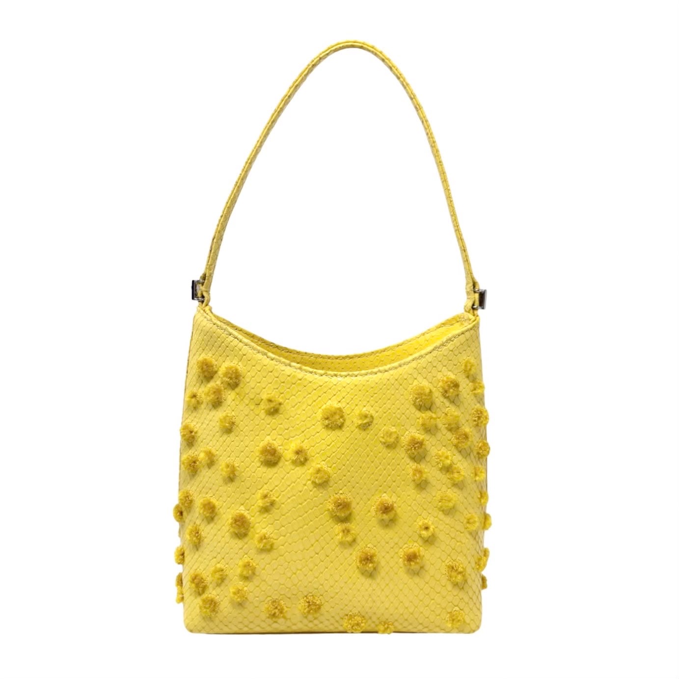 Versace Yellow Snakeskin Mini Bag