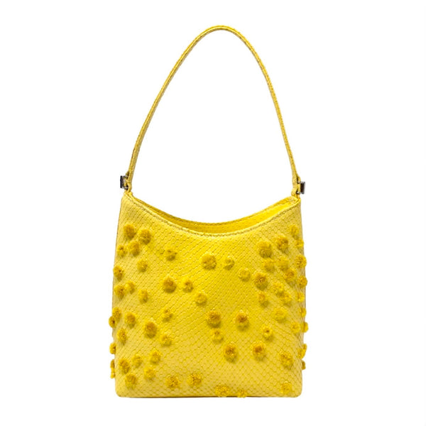 Versace Yellow Snakeskin Mini Bag