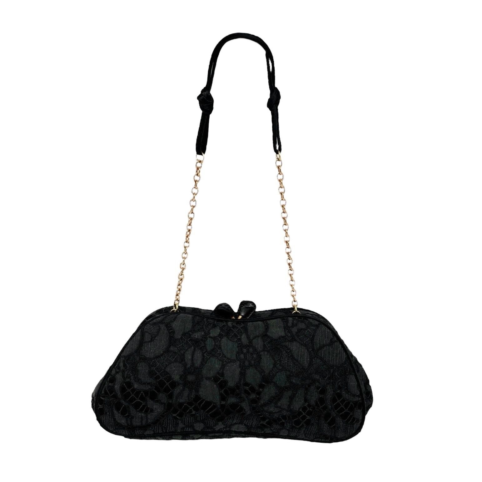 ショルダーバッグ FW1996 PRADA CHAIN SHOULDER BAG PRADA - Black Nylon Plastic Chain Shoulder Bag – Camellia Vintage