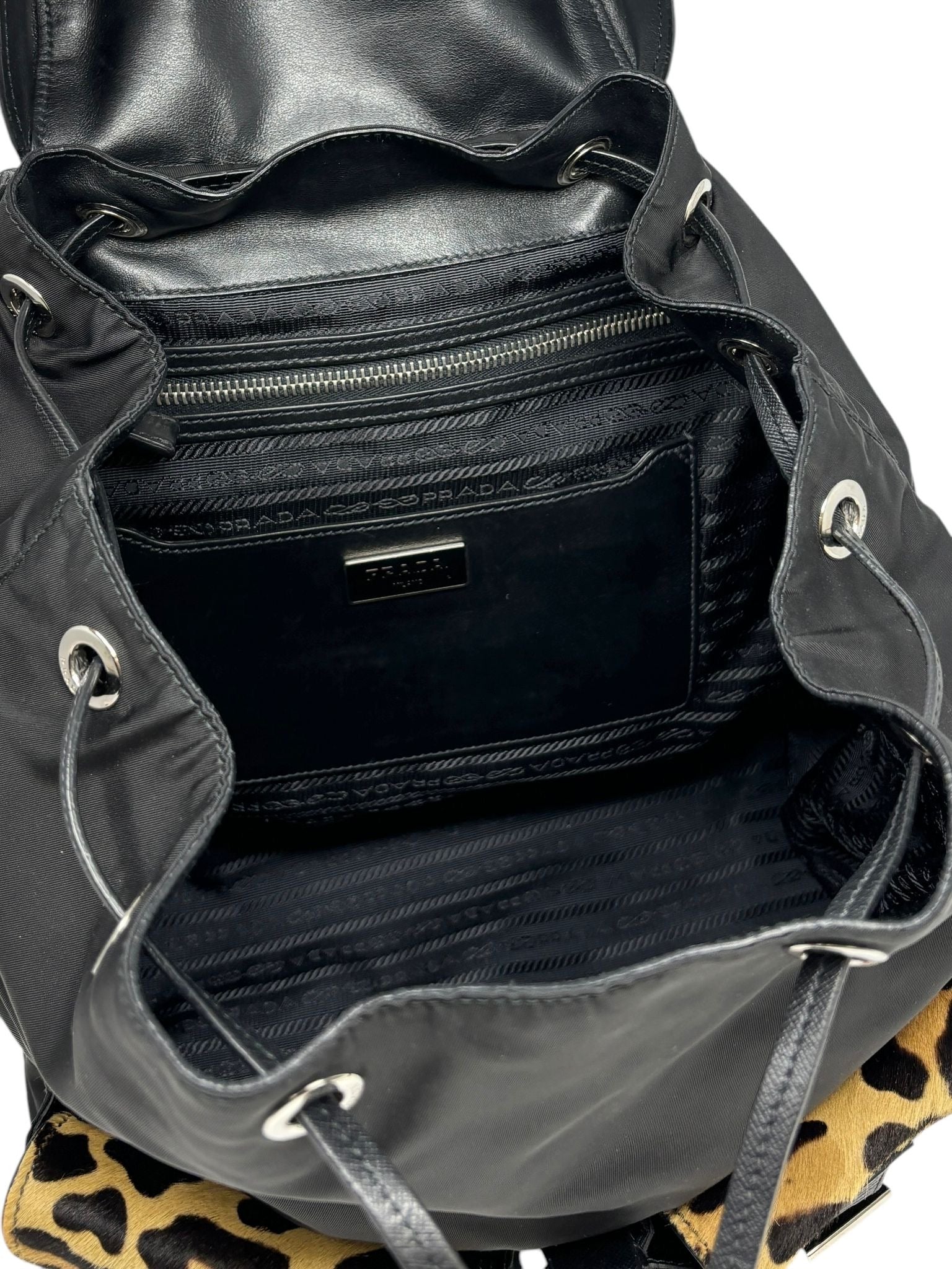 Prada Cheetah Calf Hair Backpack