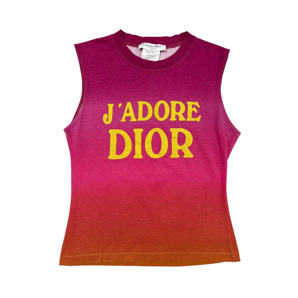 Dior 'J'Adore' Pink + Orange Ombre Tank