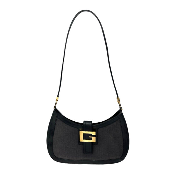 Gucci Black Canvas Shoulder Bag