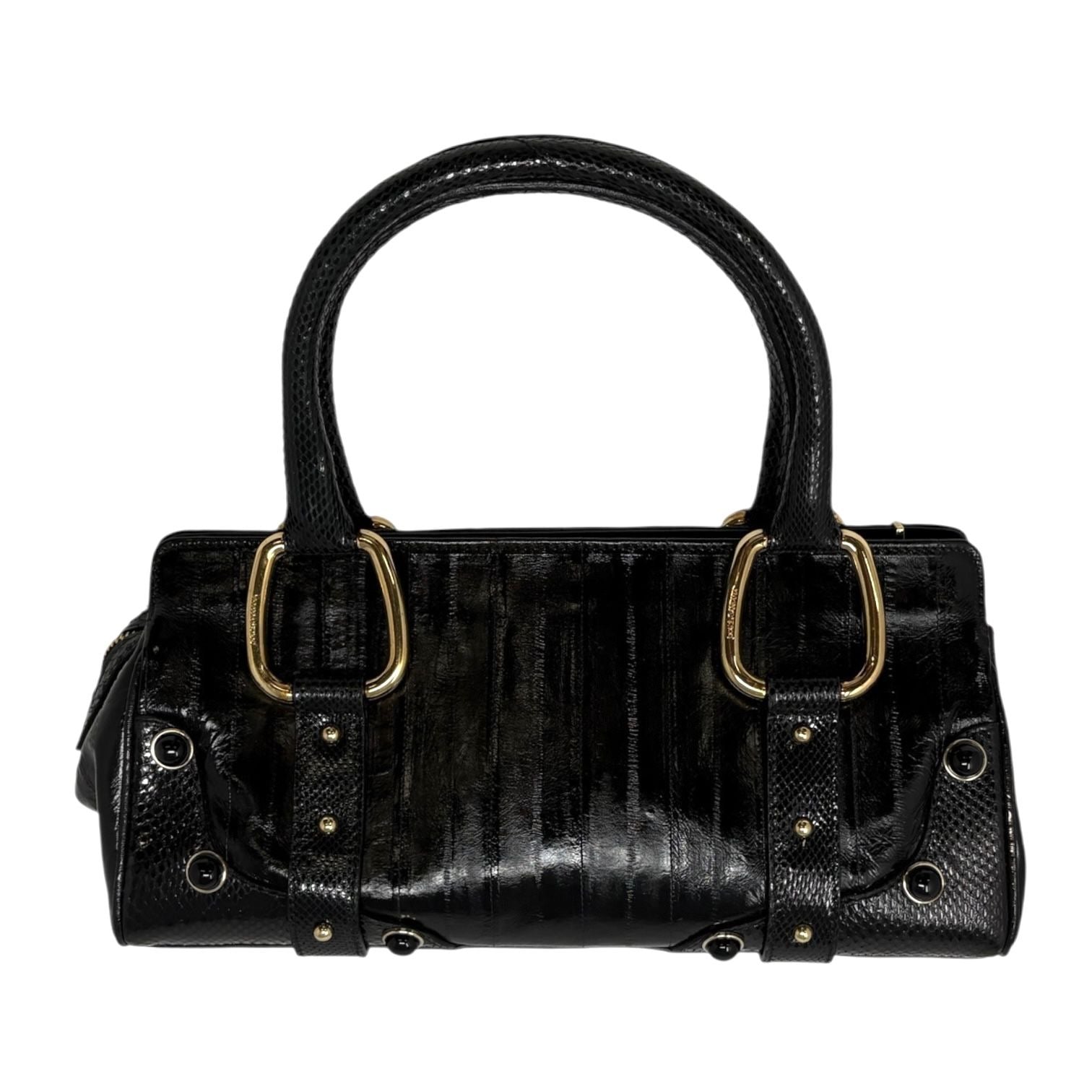 Dolce & Gabbana Black Logo Top Handle Bag