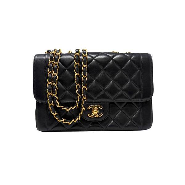 Chanel Black 2way Turnlock Flap Bag