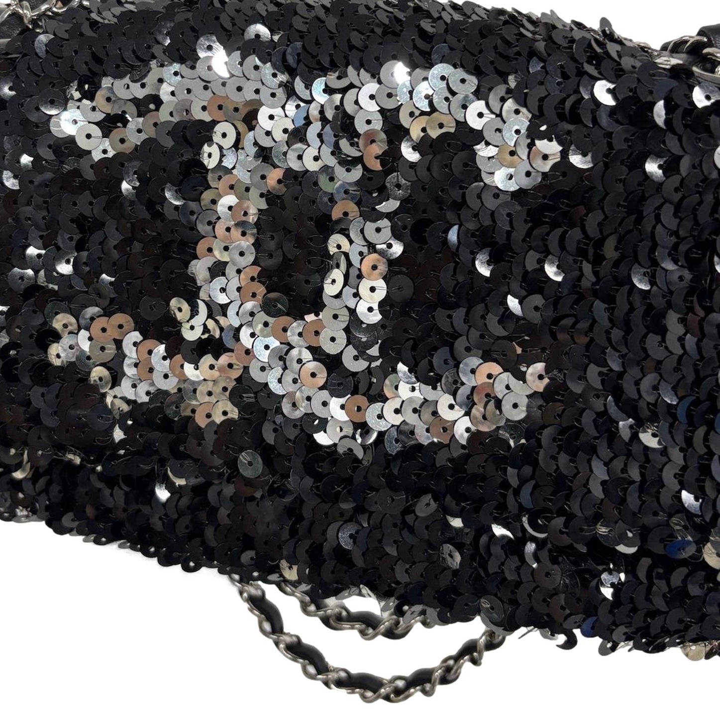 Chanel Black Sequin Flap Bag